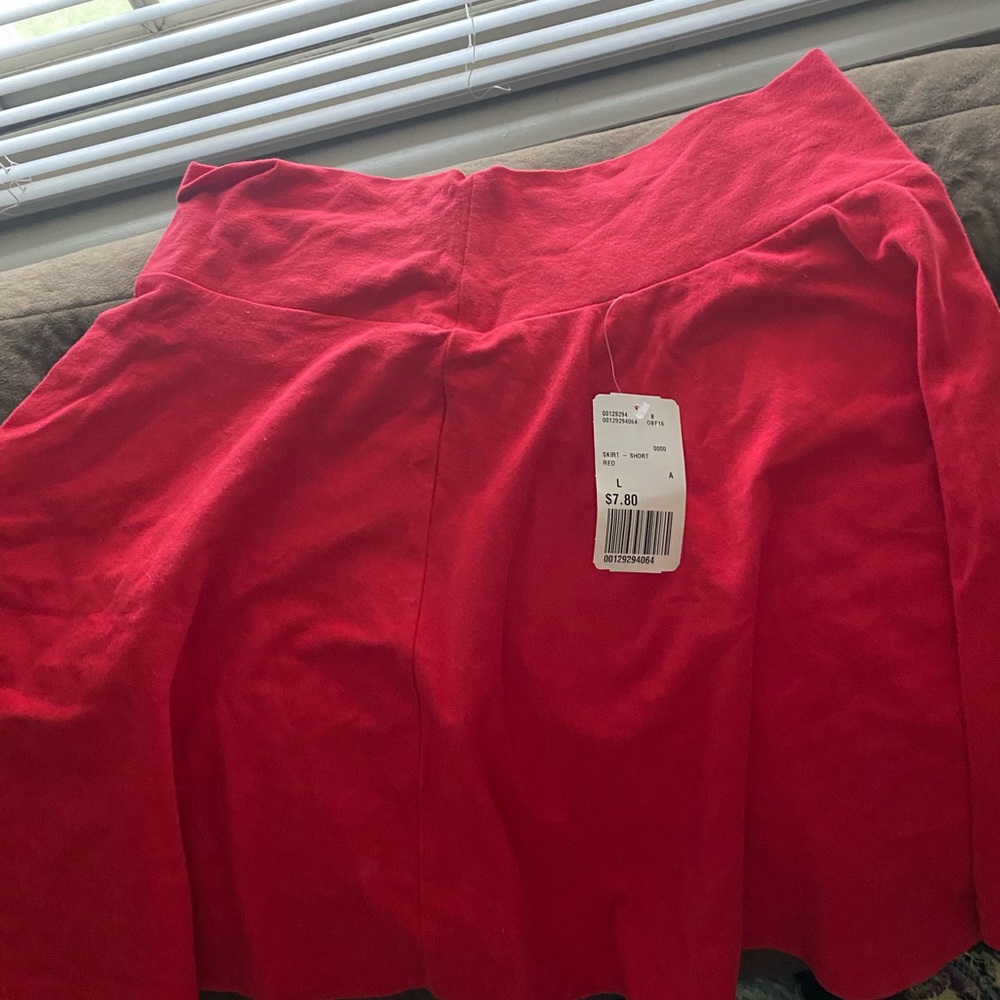 Red skirt